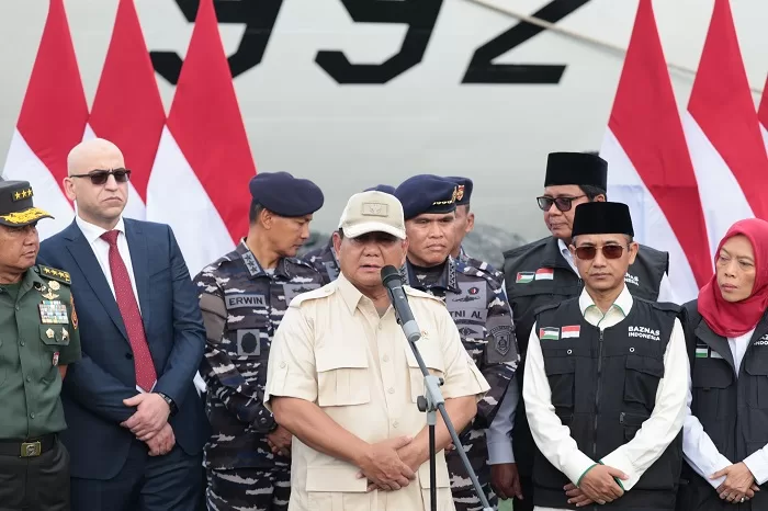 Kapal RS Indonesia ke Mesir Dilepas Prabowo Subianto. (Dok. Tim Media Prabowo Subianto)
