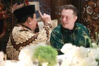 Presiden terpilih periode 2024-2029 Prabowo Subianto dan CEO SpaceX Elon Musk bertemu di Balangan. (Instagram.com/Prabowo)