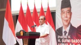 Sekjen Gerindra Ahmad Muzani hadir dalam Rapat Koordinasi pengurus Partai Gerindra se-Jawa Barat. (Dok. Partai Gerindra)