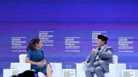 Acara Forum Ekonomi Qatar yang diadakan pada tanggal 14 hingga 16 Mei 2024 di Doha, Qatar. (Facebook.com/Prabowo Subianto)