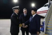 Menteri Pertahanan RI Prabowo Subianto tiba di Canberra untuk kunjungan kerja (kunker) ke Australia. (Dok. Tim Media Prabwo)

