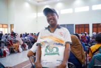 Pengguliran program bantuan pangan (banpang) beras. (Dok. Tim Komunikasi Bapanas)
