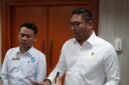 Wakil Menteri Pertanian (Wamentan) Sudaryono menerima kunjungan dari jajaran Badan Informasi Geospasial (BIG) di kantor pusat Kementerian Pertanian. (Dok. Kementan)