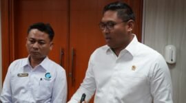 Wakil Menteri Pertanian (Wamentan) Sudaryono menerima kunjungan dari jajaran Badan Informasi Geospasial (BIG) di kantor pusat Kementerian Pertanian. (Dok. Kementan)