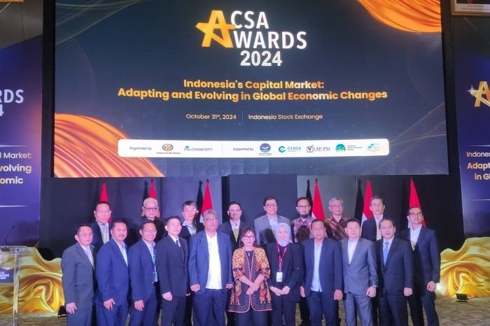 Foto : Penghargaan CSA Award 2024 ini merupakan bagian dari program kerja AAEI yang didukung oleh Asosiasi Profesional Pasar Modal Indonesia (PROPAMI). (Doc.PROPAMI)