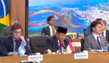 Presiden RI Prabowo Subianto saat berbicara di hadapan para pemimpin negara G20 di sesi pertama Konferensi Tingkat Tinggi (KTT) G20. (Dok. Tim Media Prabowo)