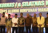 Menteri Pertanian Andi Amran Sulaiman untuk mengajak alumni HMI mendukung hilirisasi pangan demi swasembada. (Dok. Kementan)