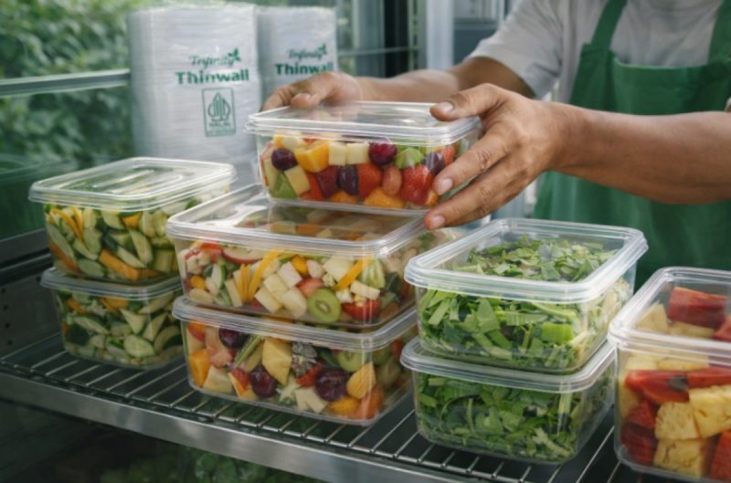 Bikin hasil panenmu tetap segar lebih lama! 🍎🥗 Dengan kemasan Trifinity yang kedap udara dan bening kristal, kualitas asinan atau saladmu tetap terjaga dan makin menggoda di etalase.